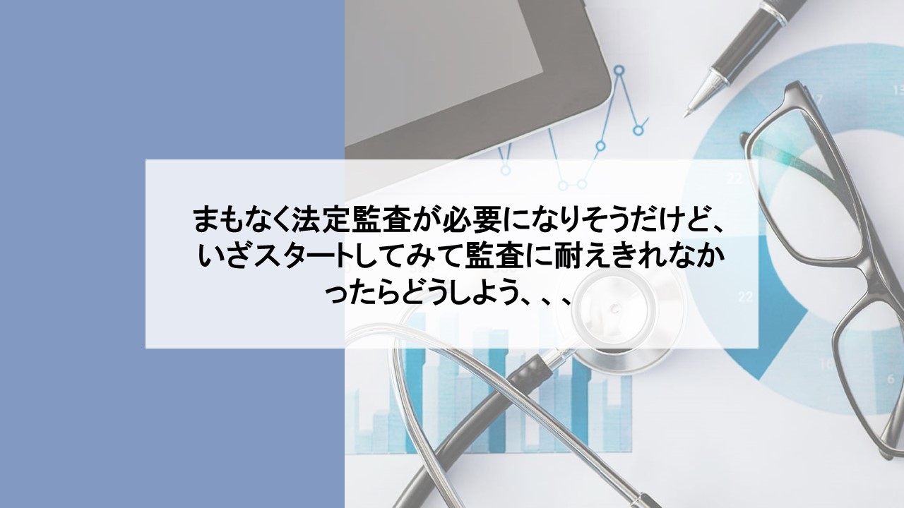 任意監査　法定監査　監査が不安　適正意見　不適正意見　医療法人　社会医療法人　社会福祉法人